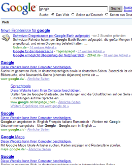 Google Warnung 